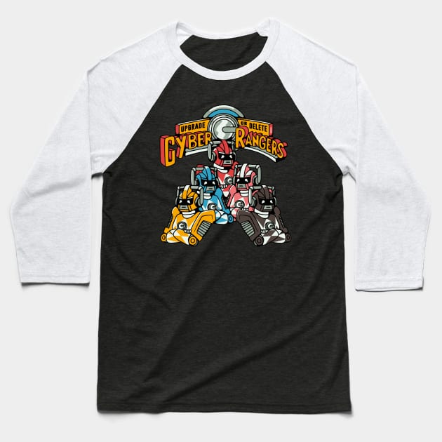 Cyber Rangers Baseball T-Shirt by raffaus